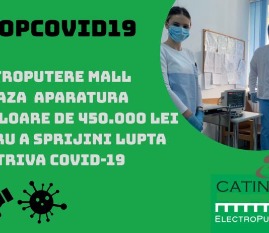 Electroputere Mall doneaza aparatura de 450.000 de lei pentru a sprijini lupta impotriva COVID-19
