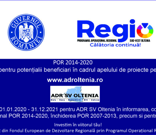 ADR Sud-Vest Oltenia organizează seminare online de informare pentru potențialii beneficiari în cadrul apelului de proiecte pentru Prioritatea de investiții 2.2