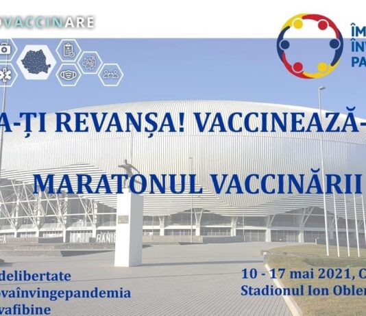 “IA-ŢI REVANŞA! VACCINEAZĂ-TE!” Campanie sustinuta de autoritati publice locale si judetene, personal medical, personal din invatamant, sportivi, artisti, personal Horeca, jurnalisti, mediu de afaceri etc.