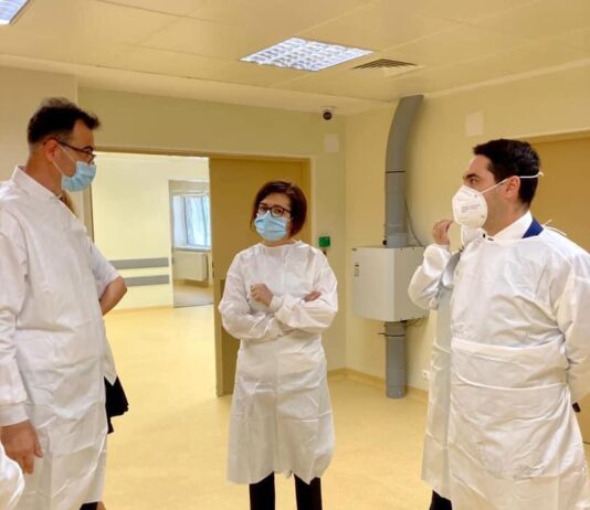 Ministrul Sănătății, Ioana Mihăila a vizitat ieri sălile în care va funcționa Unitatea Funcțională pentru Arși, pentru care Ministerul Sănatății a suplimentar numarul de posturi pentru 4 paturi de Terapie Intensiva