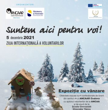 Ziua de 5 decembrie este Ziua Internațională a Voluntarilor. ANCAAR Craiova marchează această zi printr-o expoziție cu ornamente de Crăciun, găzduită la sediul Societății de avocatură Săuleanu & Asociații.