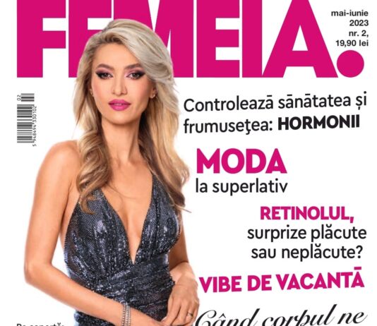 Alexandra Șurtea Preda este cover pentru numărul din mai și iunie al reputatei reviste Femeia, prima revistă din România, pentru femei, care se publică din 1868