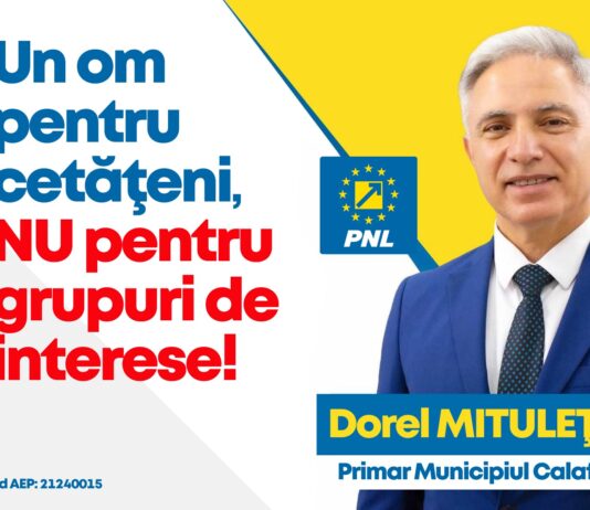 Dorel Mitulețu: „Construim împreună Municipiul Calafat“!