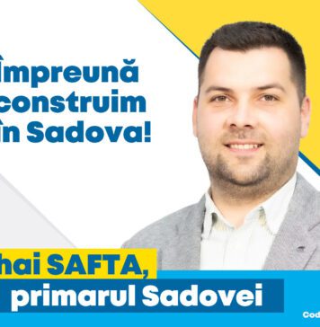 Mihai Safta, candidatul PNL la Primăria Sadova, are un nume și o viziune de dus mai departe