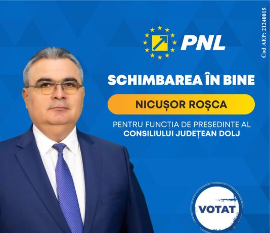 Nicușor Roșca: Candidații PNL Dolj sunt o echipă de profesioniști experimentați și dedicați care au ca prioritate bunăstarea și dezvoltarea județului Dolj