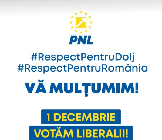Ștefan Stoica (PNL Dolj): Mulțumim celor care înțeleg că drumul României este spre Vest!