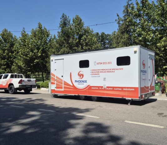 Caravana Phoenix Medicover ajunge în luna august în localitatea Poiana Mare, Dolj. Servicii medicale de specialitate, consultații prin CAS și investigații complete pentru pacienți